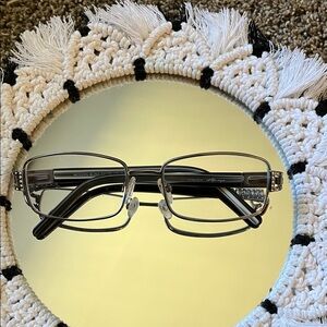 Stylish Silver and Black Women's Glasses
